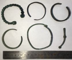 Collection of Copper and Bronze Bracelets of different sizes and styles  Please see pictures for