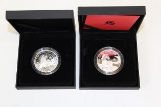 2014 Lunar Year of the Horse one ounce silver proof coin 2018 Lunar year of the Dog one ounce silver