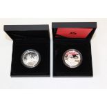 2014 Lunar Year of the Horse one ounce silver proof coin 2018 Lunar year of the Dog one ounce silver