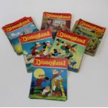 A collection of Volume 1 to 100 of the UK version of Disneyland magazine from c1971 mostly in very