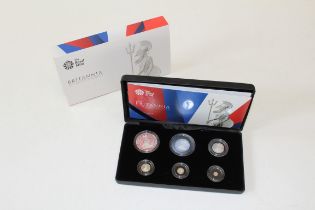 2014 Britannia six coin silver proof set Royal Mint boxed