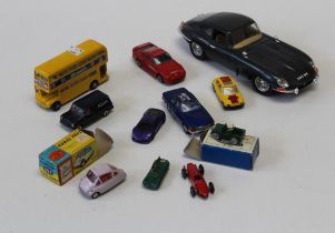 A small collection of die cast models including, a Corgi Heinkel Bubble car, no 233, boxed, a