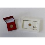 1982 Queen Elizabeth Half sovereign, 2009 Quarter sovereign