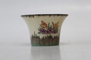 A circa 1936 Clarice Cliff Taormina pattern bonnet shape bowl. Printed marks, 5.5 x 8.5 cm