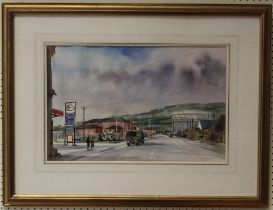 Ivan Taylor ( British b. 1946) Baskerfield House Watercolour, signed lower right. 34 x 53cm