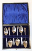 Thomas Hayter, a set of six George III silver teaspoons, each with italic R crested terminal. London