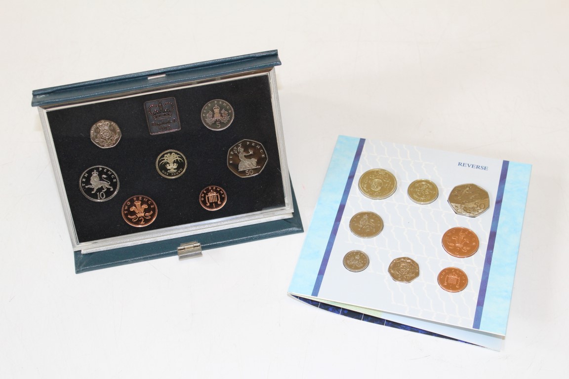 1985 Set 7 Proof coin collection Delux set plus 1994 uncirculated coin collection set of 8