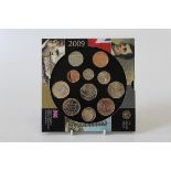 2009 Set of eleven coins including Kew Gardens