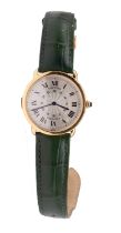 Cartier: a Gentleman's 18ct gold Cartier Ronde Louis 0900 wristwatch, comprising a round signed