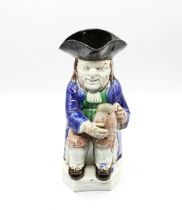 A Staffordshire Toby jug, 1790. Size: approx. 27cm high Condition: Extensive old repairs to hat