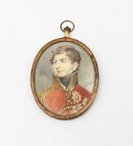 English School 19th Century after Sir Thomas Lawrence Portrait miniature of George IV (1762-1830)