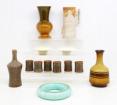 A collection of studio and other pottery to include Cinque Ports Pottery, Bourne Denby, Carlton