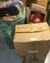 10 boxes of mixed artificial flowers.