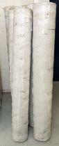 10 rolls of mixed fabrics, 59"/150cm wide, in various colours. UNCHECKED.