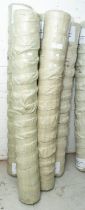 5 extra large rolls of stretch jersey fabric, 67"/170cm wide, in various colours. UNCHECKED.