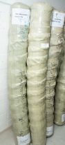 5 extra large rolls of stretch jersey fabric, 67"/170cm wide, in various colours. UNCHECKED.