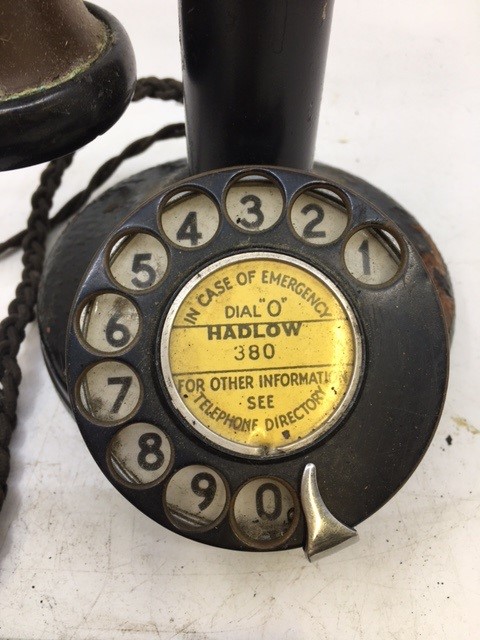 A vintage back stick telephone - Image 2 of 4