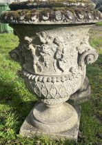 Various 20th cent garden  urns and others after the antique