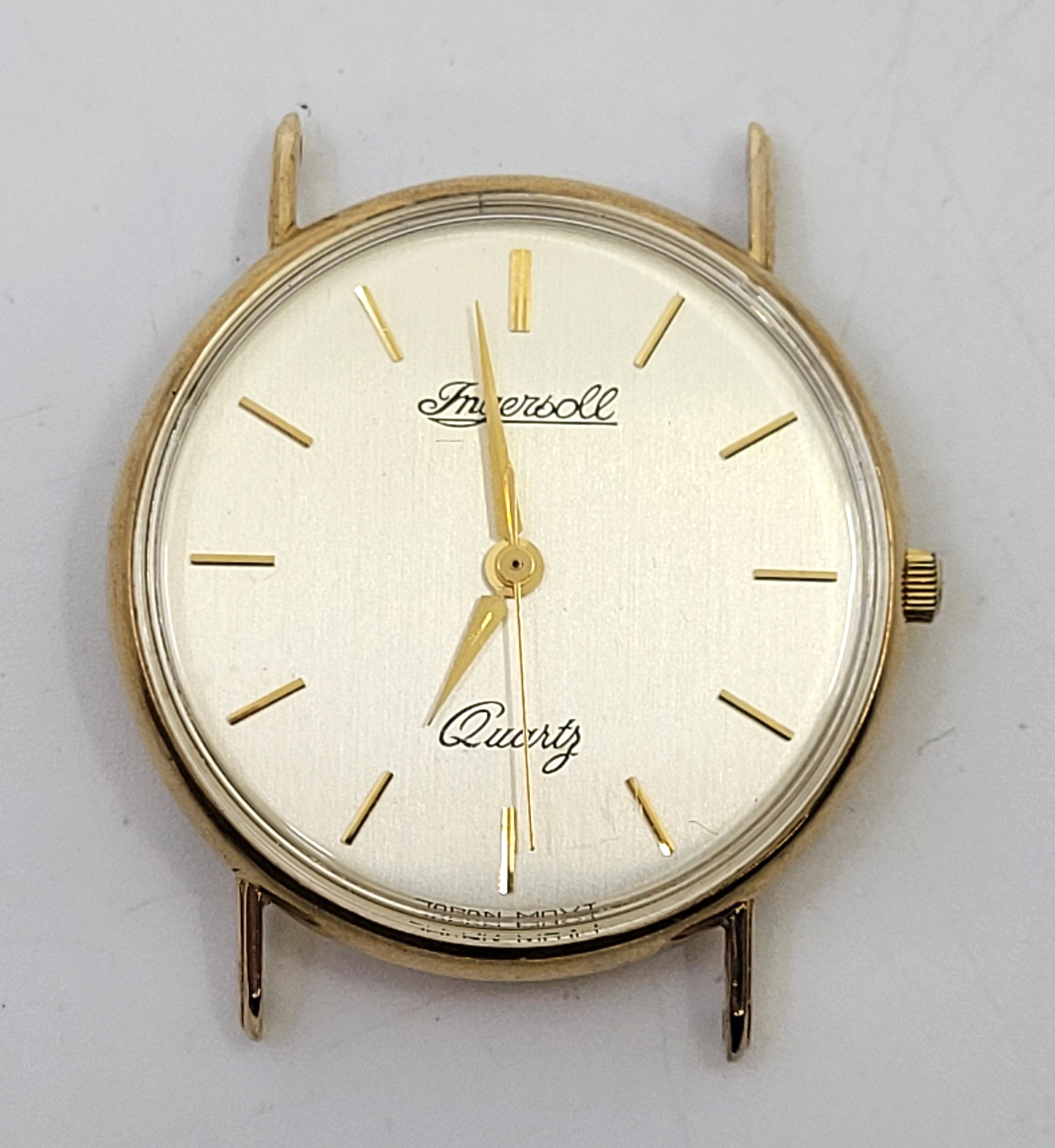 A 9ct. gold Ingersoll gentleman's quartz wrist watch, having signed circular dial with baton - Image 7 of 15