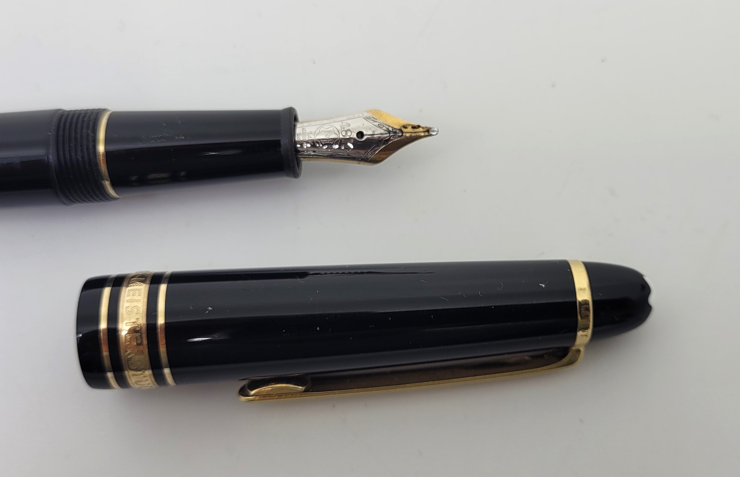 A Montblanc Meisterstuck Pix fountain pen, with Montblanc 14ct. gold 4810 nib, in case, together - Image 3 of 15