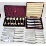 A set of twelve Victorian silver apostle spoons, by George Unite & Sons, Birmingham 1889, with