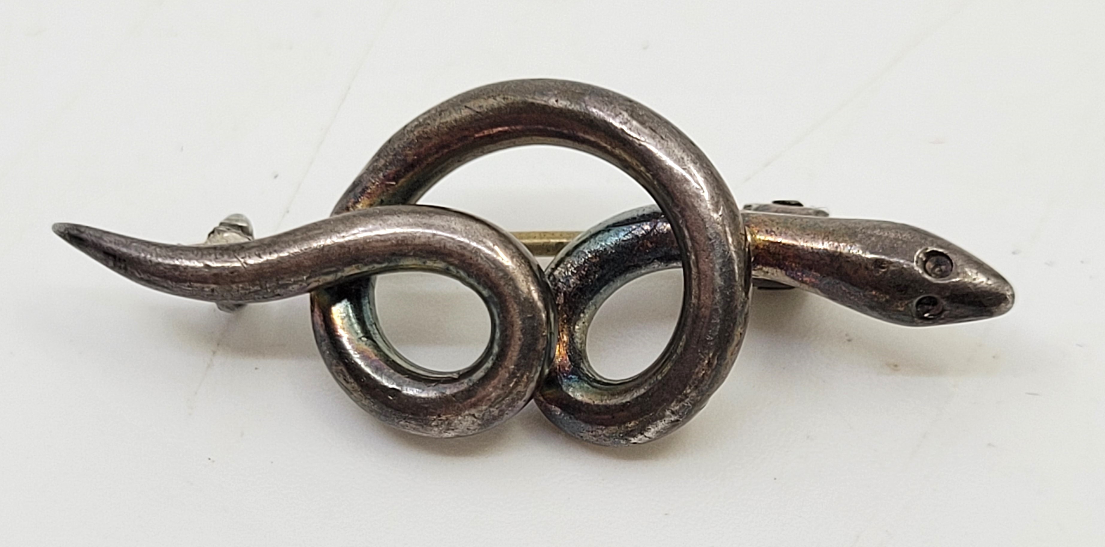 A Charles Horner silver snake brooch, Chester 1905, length 35mm, together with a Charles Horner - Image 6 of 18