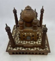 a 19th cent wooden model of the the Taj mahal