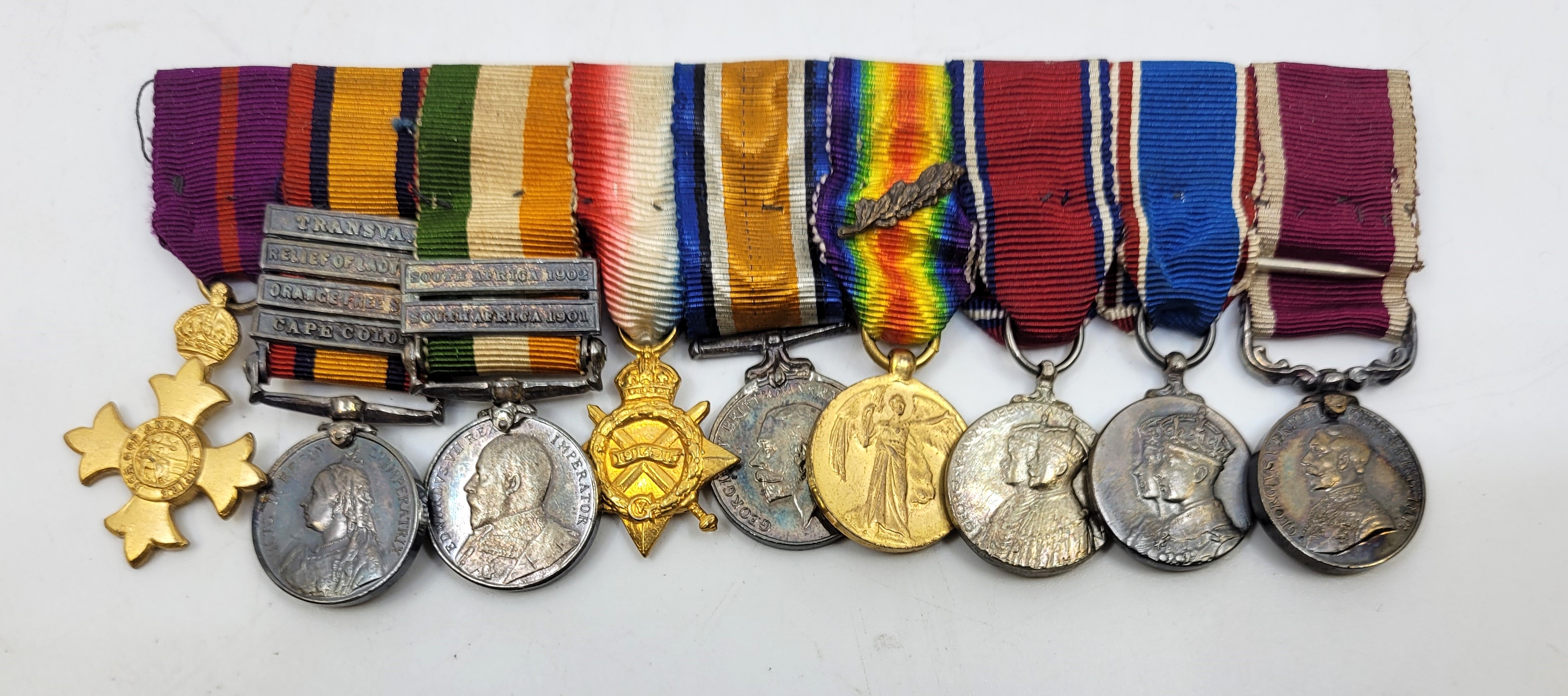 A Boer War and WW1 medal group, to include: The Most Excellent Order of The British Empire (OBE - Image 12 of 21