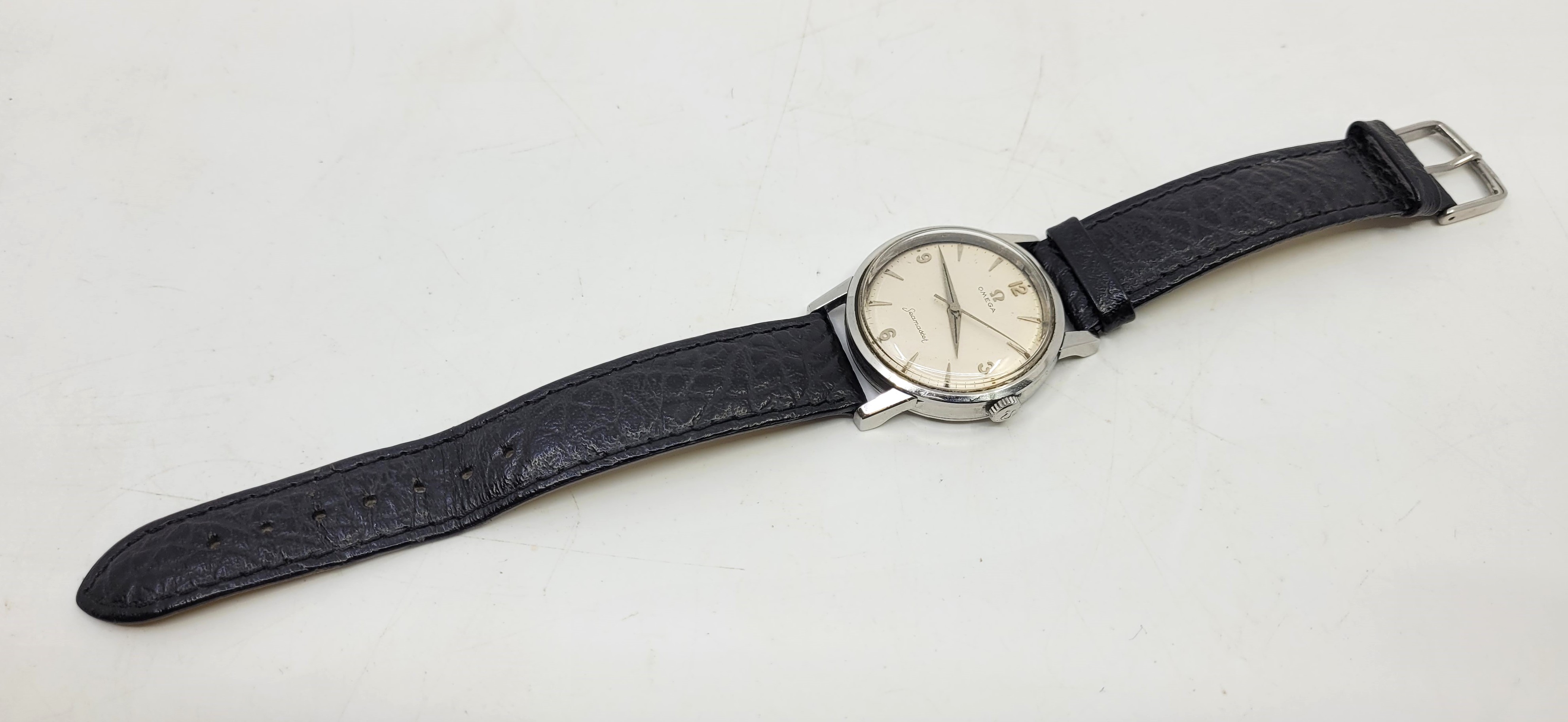 An Omega Seamaster stainless steel gentleman's wrist watch, c.1961, cal.520, manual movement, having - Image 4 of 18