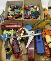 A large collection of Matchbox and other toy cars