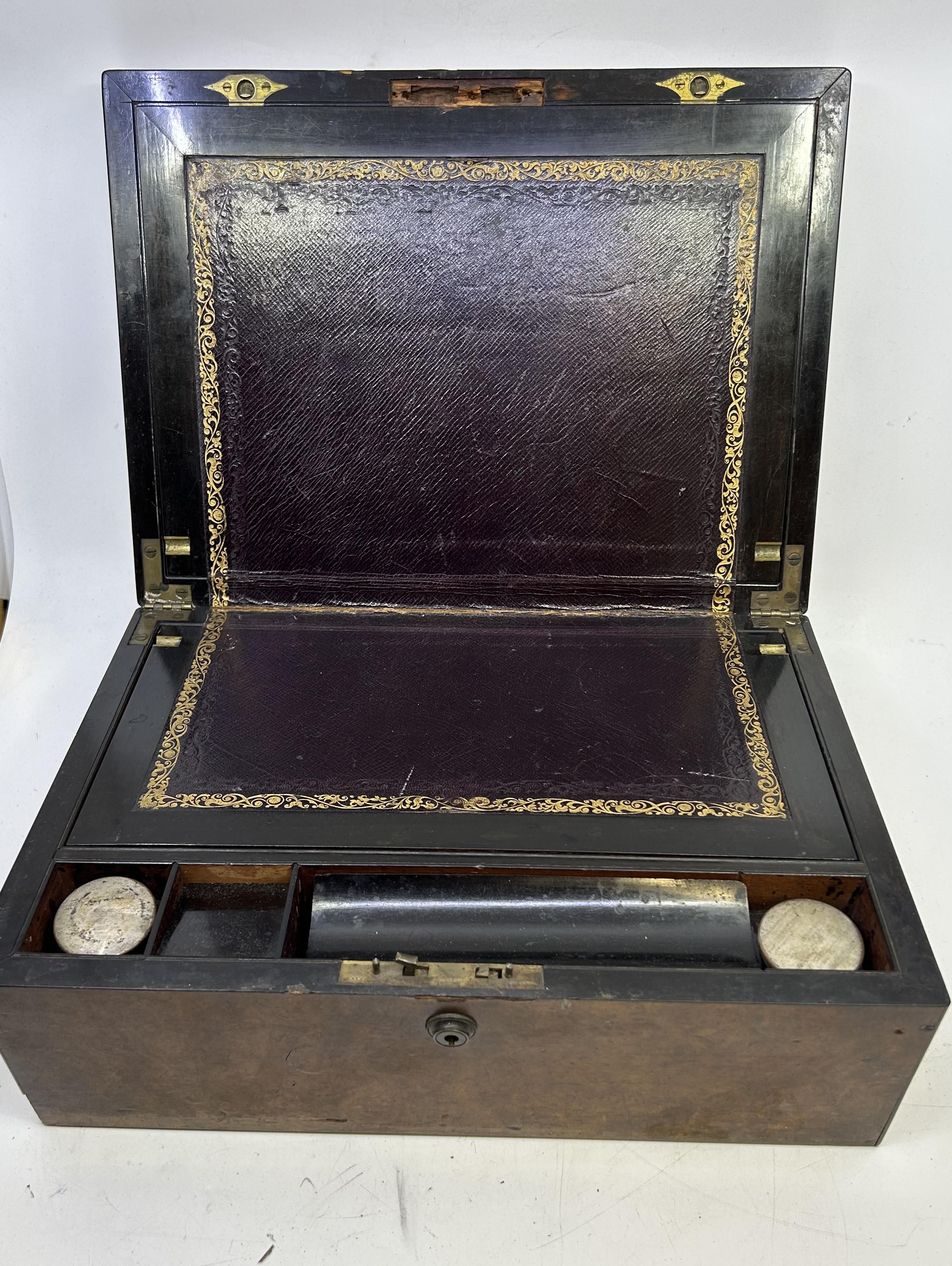 A 19th cent Walnut writing slope