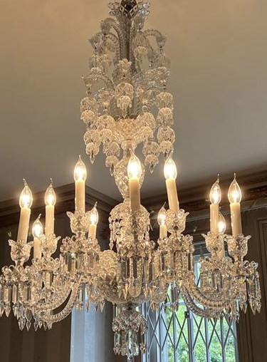 A  large Baccarat chandelier ,  marked with Baccarat etched mark one or two pieces at slight fault - Image 15 of 21