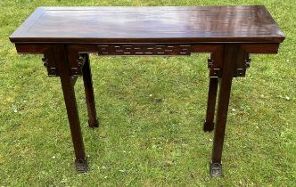 A Chinese Huanghuali altar table very good condition no damages  120cm across 42cm deep 82cm high