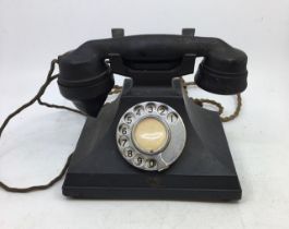 A vintage black pyramid   SIEMENS bell telephone, (SIEMEN BROTHERS & CO LTD)