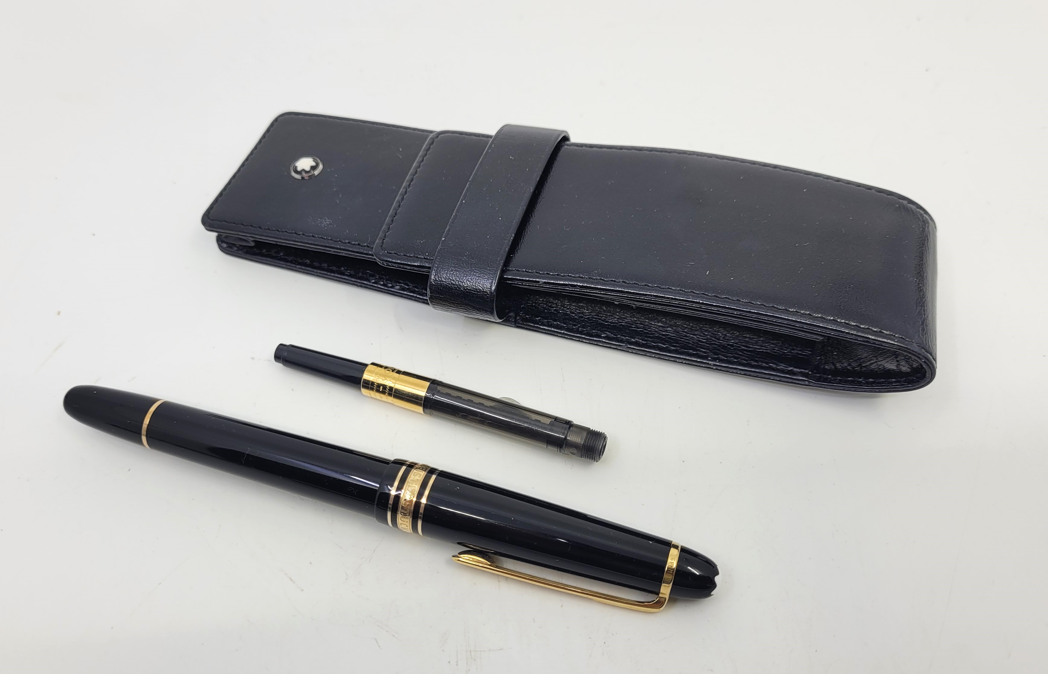 A Montblanc Meisterstuck Pix fountain pen, with Montblanc 14ct. gold 4810 nib, in case, together - Image 12 of 15