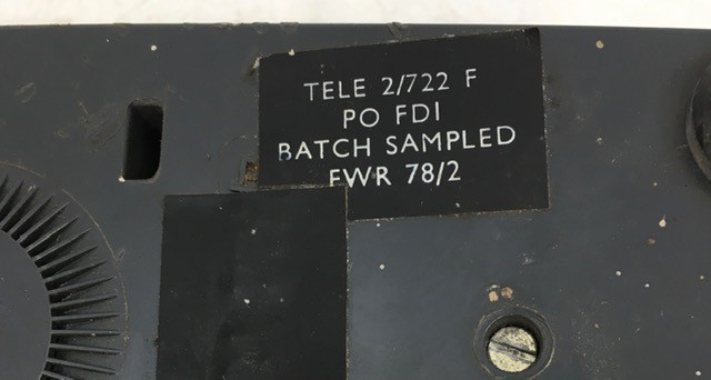 A vintage green telephone (TELE2/722 F, PO FDI, BATCH SAMPLED FWR 78/2) - Image 6 of 6