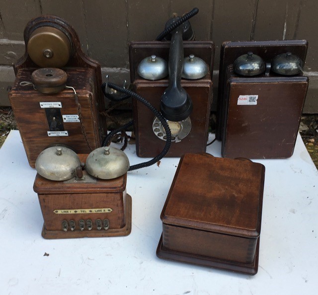 A collection of vintage telephone (a/f)