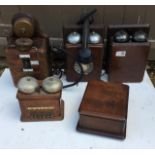 A collection of vintage telephone (a/f)