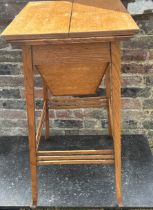 An Arts and Crafts  period Oak Attr Harris Lebus work table