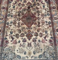 An antique Persian rug and another faults