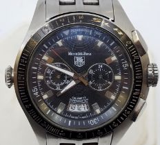 A TAG Heuer Mercedes-Benz SLR stainless steel gentleman's automatic chronograph bracelet watch,