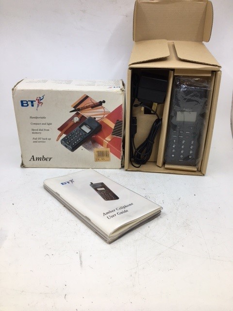 A vintage BT mobile in original box