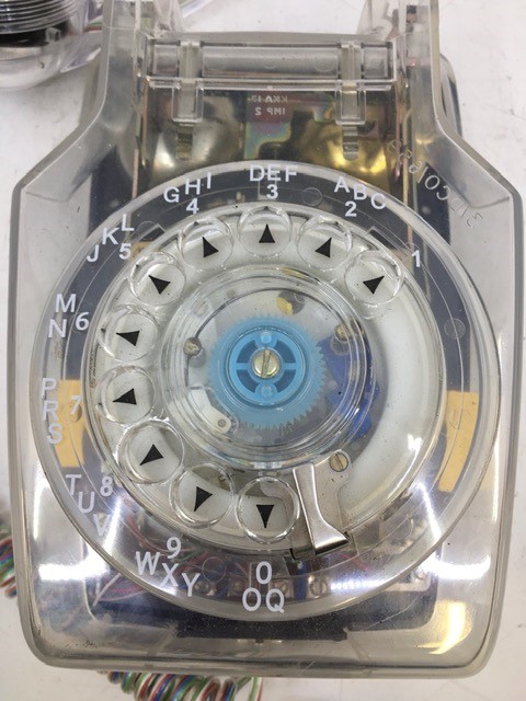 A vintage clear plastic wall hanging telephone, Post Office model 741, GNA, 78/2, (3/DCO/659), (1/ - Image 2 of 5