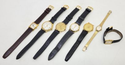 A collection of seven various dress watches, to include; Sekonda and Timex gentleman's manual