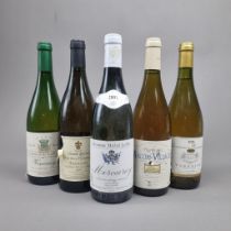 Various White Wines, 5 Bottle, to include: Domaine Michel Juillot 2003 Mercurey Grande Reserve Caves