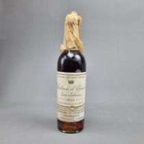 Chateau d'Yquem 1955 Sauternes - Half bottle (Please note signs of historical seep on paper