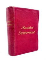 BAEDEKER. Switzerland, seventh edition guide book, 1877