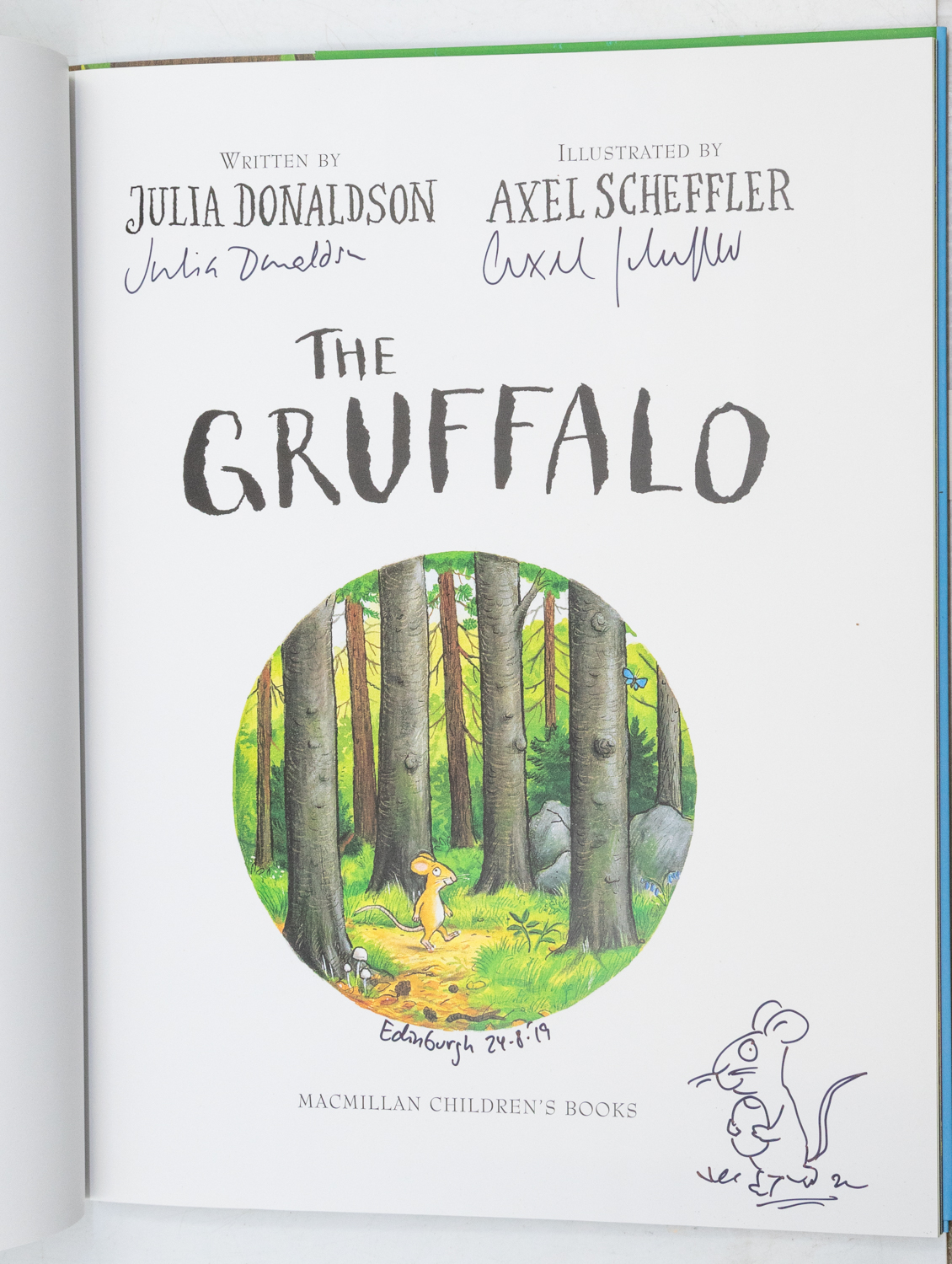 DONALDSON, Julia & SCHEFFLER, Axel (Illus.). The Gruffalo, 20th Anniversary Edition, 1st printing, - Image 2 of 3