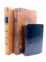 Three books: Seward's Anecdotes (Vol. I only), Walter Scott's Lady of the Lake, and Hervey's