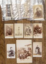 A group of 27 small carte-de-visite photographs, all by Sheffield photographers, 6 with sitters’